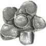Emenee OR187S-ABS Premier Collection Flower Design Knob with Stones in Antique Bright Silver
